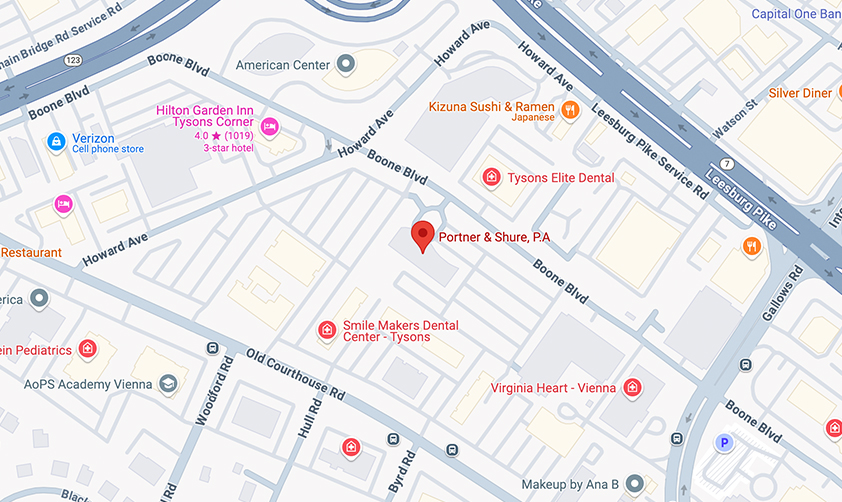 비엔나 사무실 지도 - 8229 Boone Boulevard, Vienna, VA